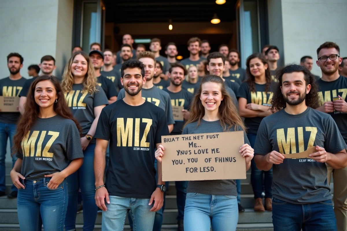 Fans divers devant l