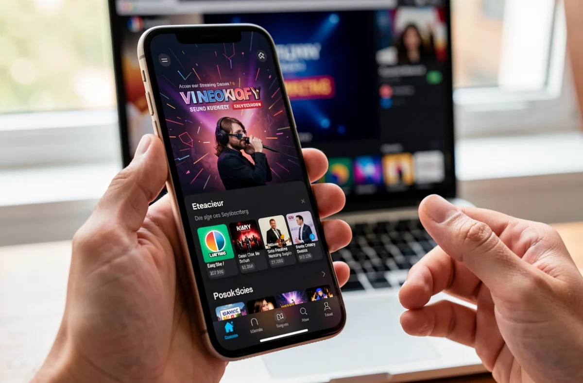 Smartphone affichant un abonnement sportif en ligne